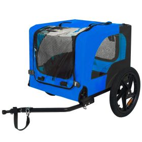 Pet Bike Trailer Dog Cart for Bicycle,Suitable for Small and Medium Pets, Easy Folding Cart Frame, Quick Release Wheel, Non-Slip Floor, Internal