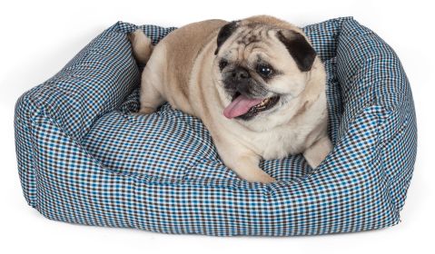 Wick-Away Nano-Silver and Anti-Bacterial Water Resistant Rectangular Dog Bed (size: small)
