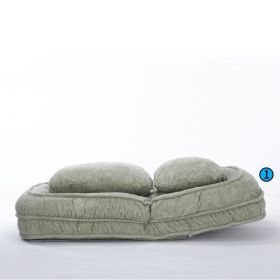 [VIDEO provided] Human Dog Bed ,Lazy Sofa Couch ,5 Adjustable Position,sit,sleep,fold,suit to put in bedroom, living room ,Space Saving Design,Gr (Option: Green)